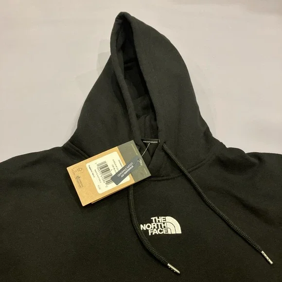 The North Face Womens Evolution Hi Lo Hoodie L Sweatshirt Black Gym Athletic NWT - Picture 2 of 12